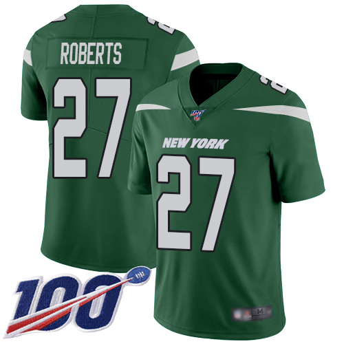 New York Jets Limited Green Men Darryl Roberts Home Jersey NFL Football #27 100th Season Vapor Untouchable